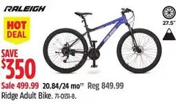 Canadian Tire Raleigh Ridge Adult Bike offer
