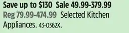 Canadian Tire Selected Kitchen Appliances offer