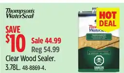 Canadian Tire Clear Wood Sealer offer
