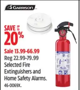 Canadian Tire Selected Fire Extinguishers and Home Safety Alarms offer