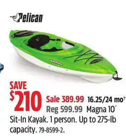 Canadian Tire PELICAN Magna 10' Sit-In Kayak offer