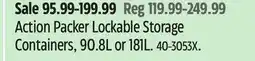 Canadian Tire Action Packer Lockable Storage Containers offer