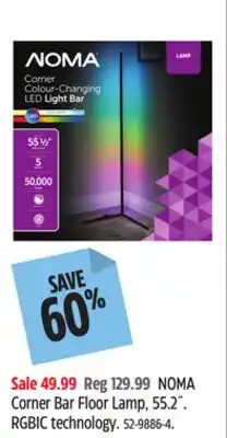 Canadian Tire NOMA Corner Bar Floor Lamp, 55.2˝ offer