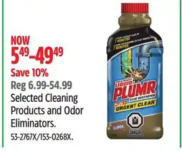 Canadian Tire Selected Cleaning Products and Odor Eliminators offer