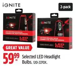 Canadian Tire Selected LED Headlight Bulbs offer