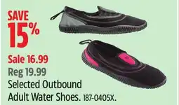 Canadian Tire Selected Outbound Adult Water Shoes offer