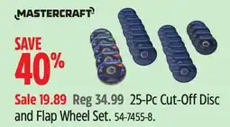 Canadian Tire MASTERCRAFT 25-Pc Cut-Off Disc and Flap Wheel Set offer