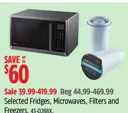 Canadian Tire FRIGIDAIRE Selected Fridges, Microwaves, Filters and Freezers offer