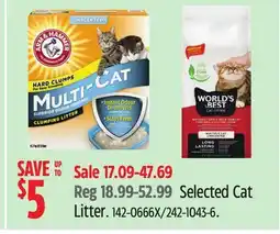 Canadian Tire Arm & Hammer Selected Cat Litter offer