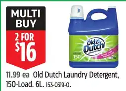 Canadian Tire Old Dutch Laundry Detergent, 150-load. 6L offer