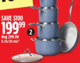 Canadian Tire The Rock O Naturel Ceramic PFAS-Free Non-Stick Cookset offer