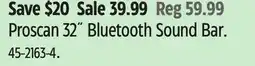 Canadian Tire Proscan 32 Bluetooth Sound Bar offer