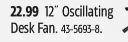 Canadian Tire 12 Oscillating Desk Fan offer