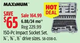 Canadian Tire 150-Pc Impact Socket Set offer