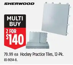 Canadian Tire Sherwood Hockey Practice Tiles, 12-Pk offer