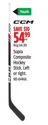 Canadian Tire CCM Supra Composite Hockey Stick offer