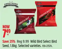 Canadian Tire ARMSTRONG Wild Bird Select Bird Seed offer