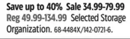 Canadian Tire Selected Storage Organization offer