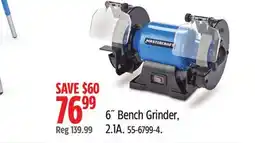 Canadian Tire Mastercraft 6 Bench Grinder offer