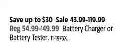 Canadian Tire Battery Charger or Battery Tester offer