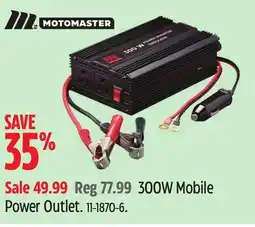 Canadian Tire Motomaster 300W Mobile Power Outlet offer