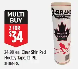Canadian Tire Clear Shin Pad Hockey Tape, 12-Pk offer