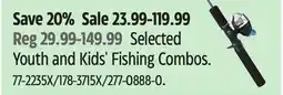 Canadian Tire Selected Youth and Kids' Fishing Combos offer