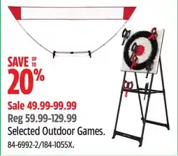 Canadian Tire Selected Outdoor Games offer