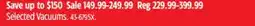 Canadian Tire Selected Shark Vacuums offer
