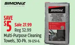 Canadian Tire Multi-Purpose Cleaning Towels, 30-Pk offer