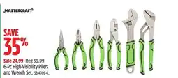 Canadian Tire MASTERCRAFT 6-Pc High-Visibility Pliers and Wrench Set offer