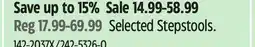 Canadian Tire Selected Stepstools offer