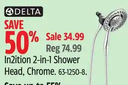 Canadian Tire DELTA In2ition 2-in-1 Shower Head offer