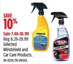 Canadian Tire Selected Windshield and Car Care Products offer