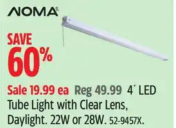 Canadian Tire NONA Tube Light with Clear Lens, Daylight offer