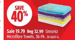 Canadian Tire Simoniz Microfibre Towels, 36-Pk offer