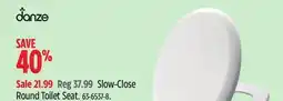 Canadian Tire DANZE Slow-Close Round Toilet Seat offer