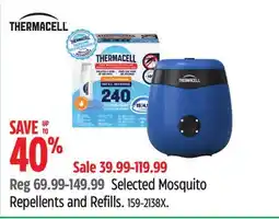 Canadian Tire Selected Mosquito Repellents and Refills offer
