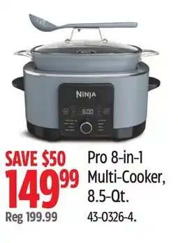 Canadian Tire Pro 8-in-1 Multi-Cooker, 8.5-Qt offer