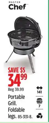 Canadian Tire Master Chef Portable Grill offer