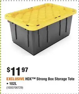 Home Depot EXCLUSIVE HDX Strong Box Storage Tote • offer