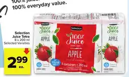 Metro SELECTION JUICE TETRA offer