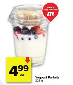Metro YOGOURT PARFAITS offer