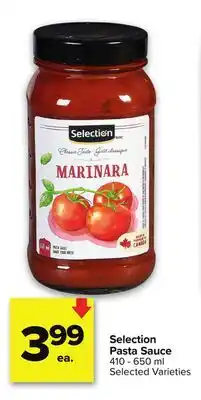 Metro SELECTION PASTA SAUCE offer