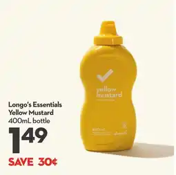 Longo's Yellow Mustard offer