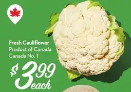 Longo's Fresh Cauliflower offer