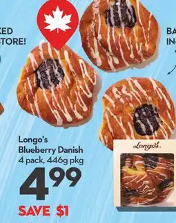 Longo's Blueberry Danish offer