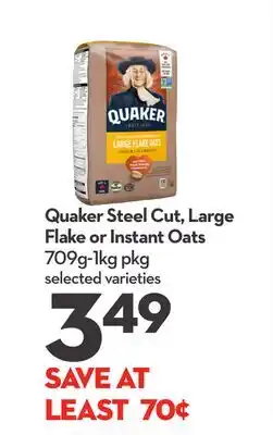 Longo's Steel Cut, Large Flake or Instant Oats offer