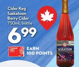 Longo's Saskatoon Berry Cider offer
