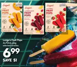 Longo's Fruit Pops offer